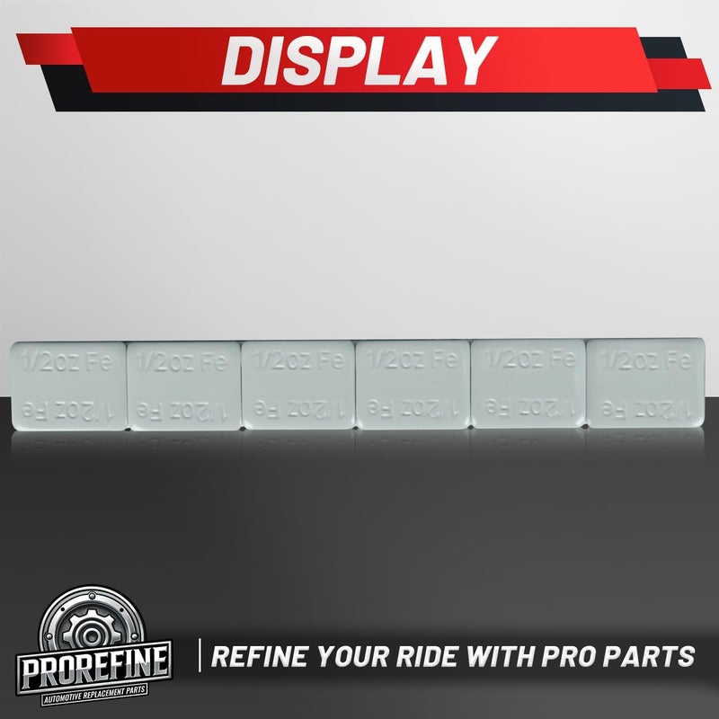 ProRefine Store Upgraded 1/2oz 300Pcs Adhesive Wheel Weights Stick On for Steel Rims Corrosion-Resistant Coated Painted Tire Balancing Weight 0.5 oz, 300 Pack - Image 5